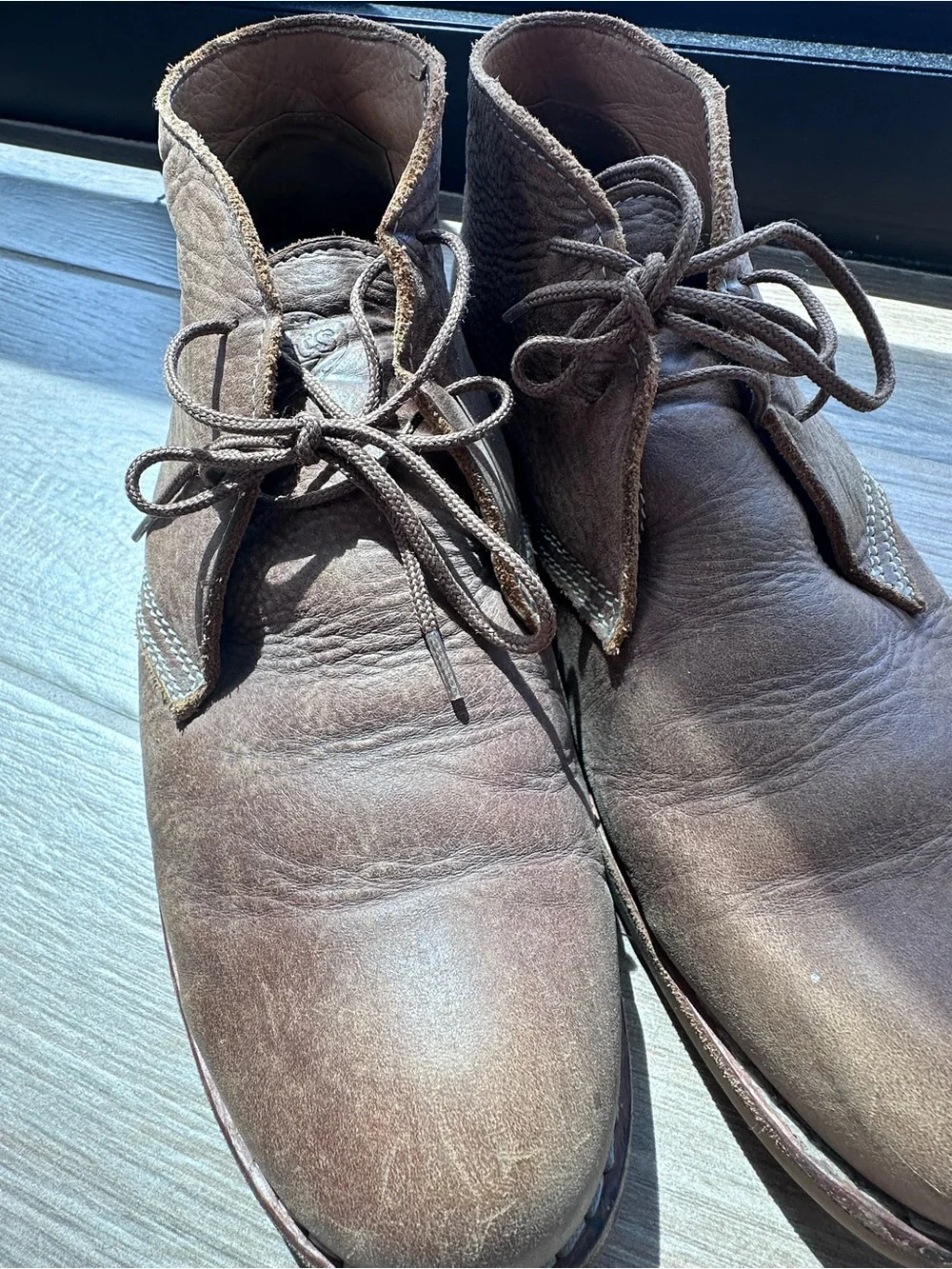 Roots Brown Leather Chukka Boots